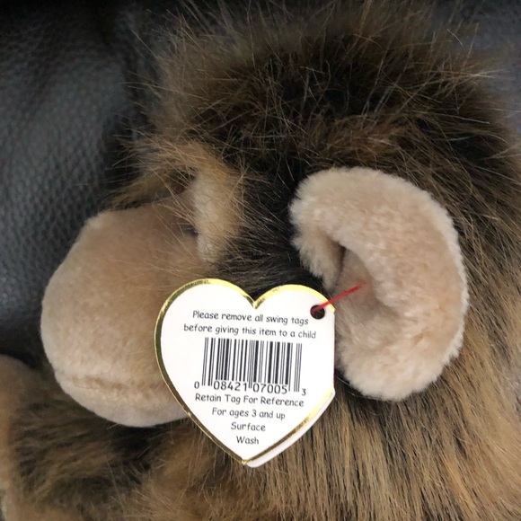 Ty Beanie Baby Large Monkey Cha Cha - Picture 5 of 6